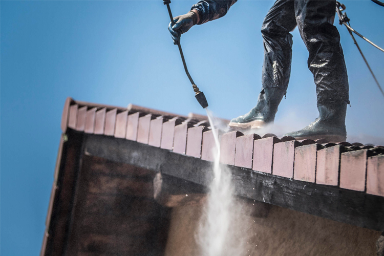 roof cleaning machine