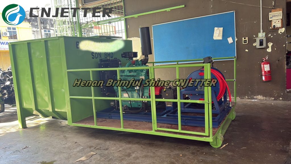 high pressure water jet drain cleaning machine