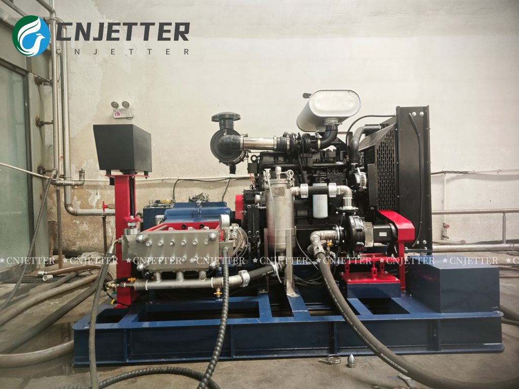 high pressure sewer jet cleaning machine