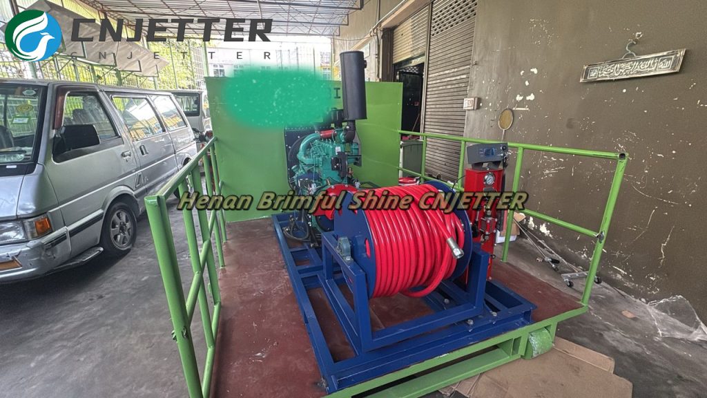 high pressure water jeting drain cleaning