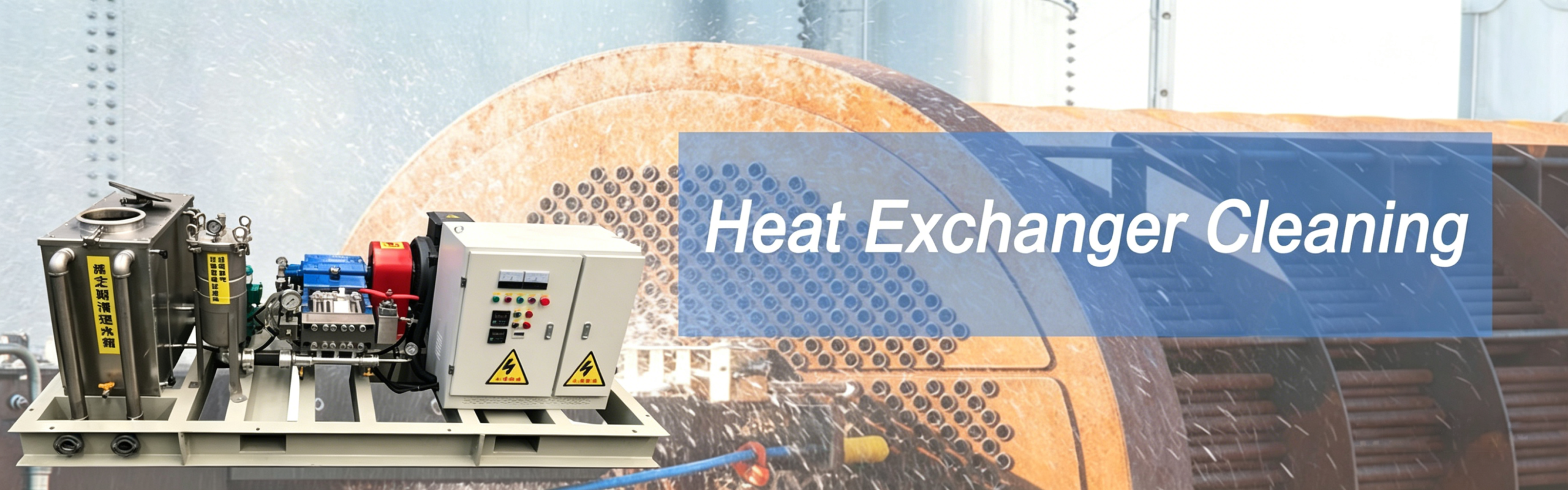 heat exchanger water jet cleaning