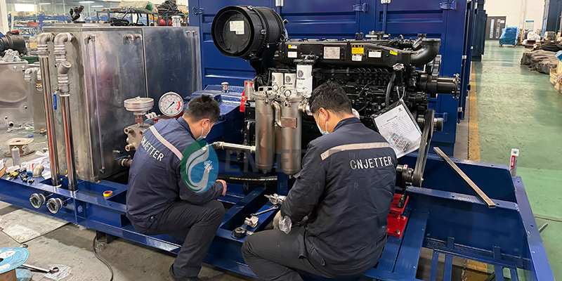 high pressure waterblast machine